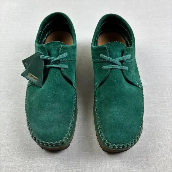 🍀 2018 Supreme x Clarks Weaver “Green” 11M - Picture 3 of 7